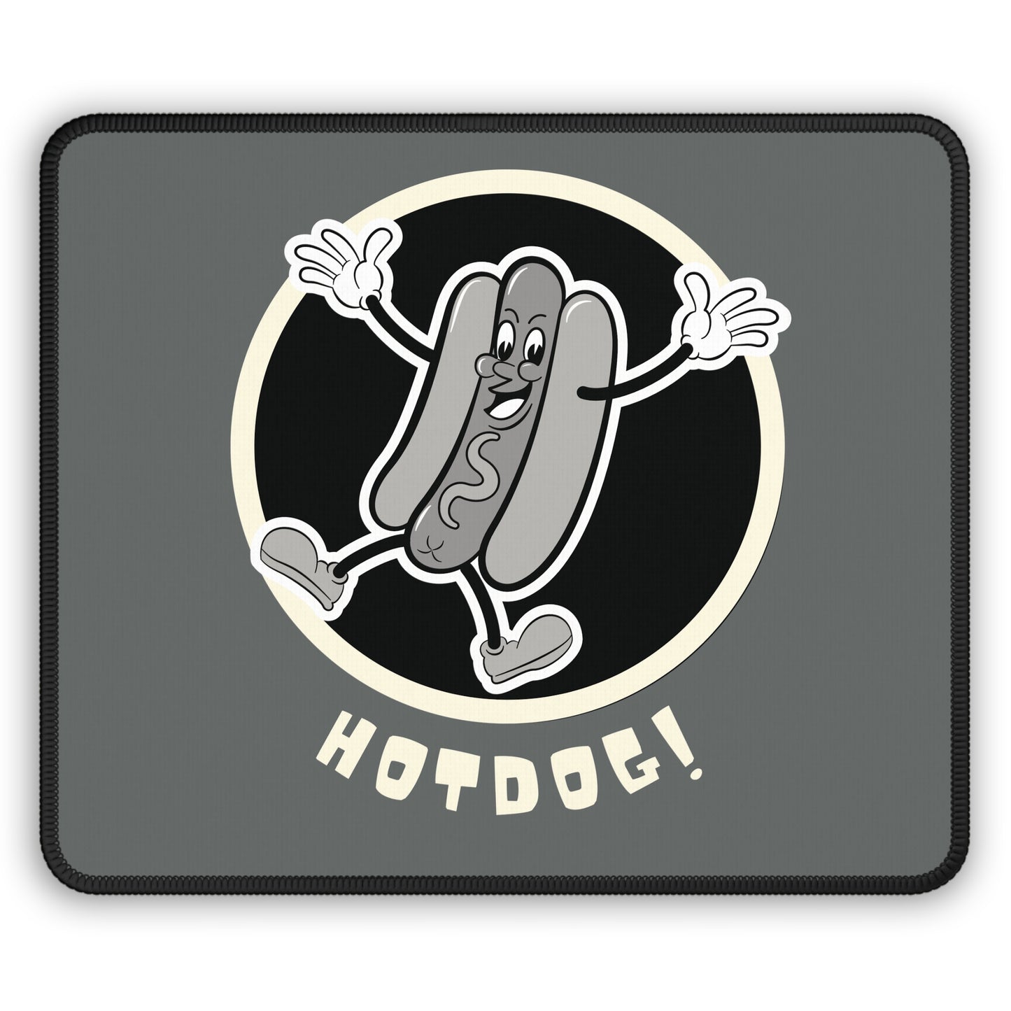 Hotdog! Vintage Cartoon Gaming Mouse Pad