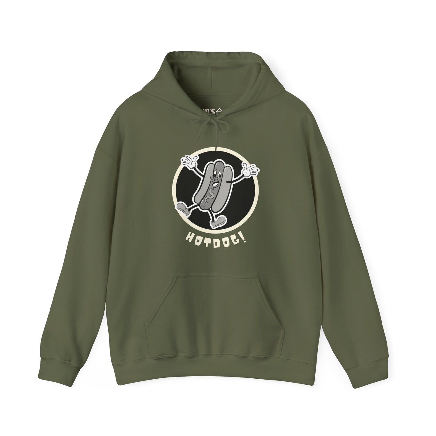 Hotdog! Vintage Cartoon Adult Unisex Hoodie