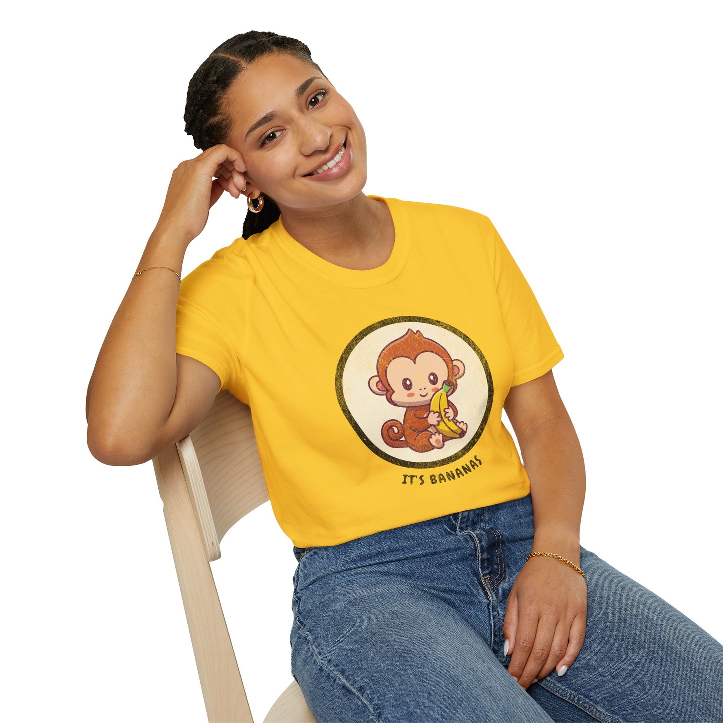 It's Bananas Distressed Adult Unisex Tee