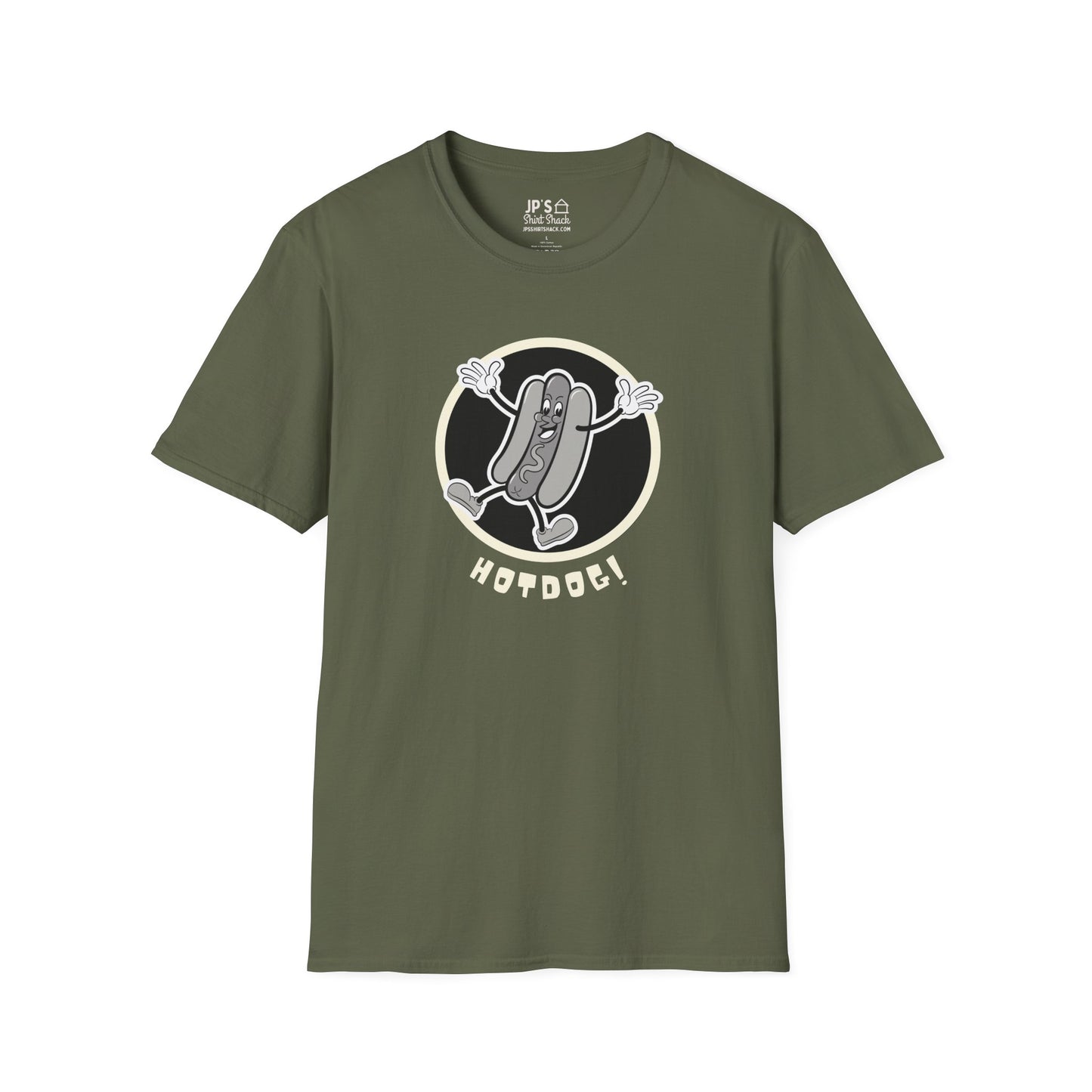 Hotdog! Vintage Cartoon Adult Unisex Tee