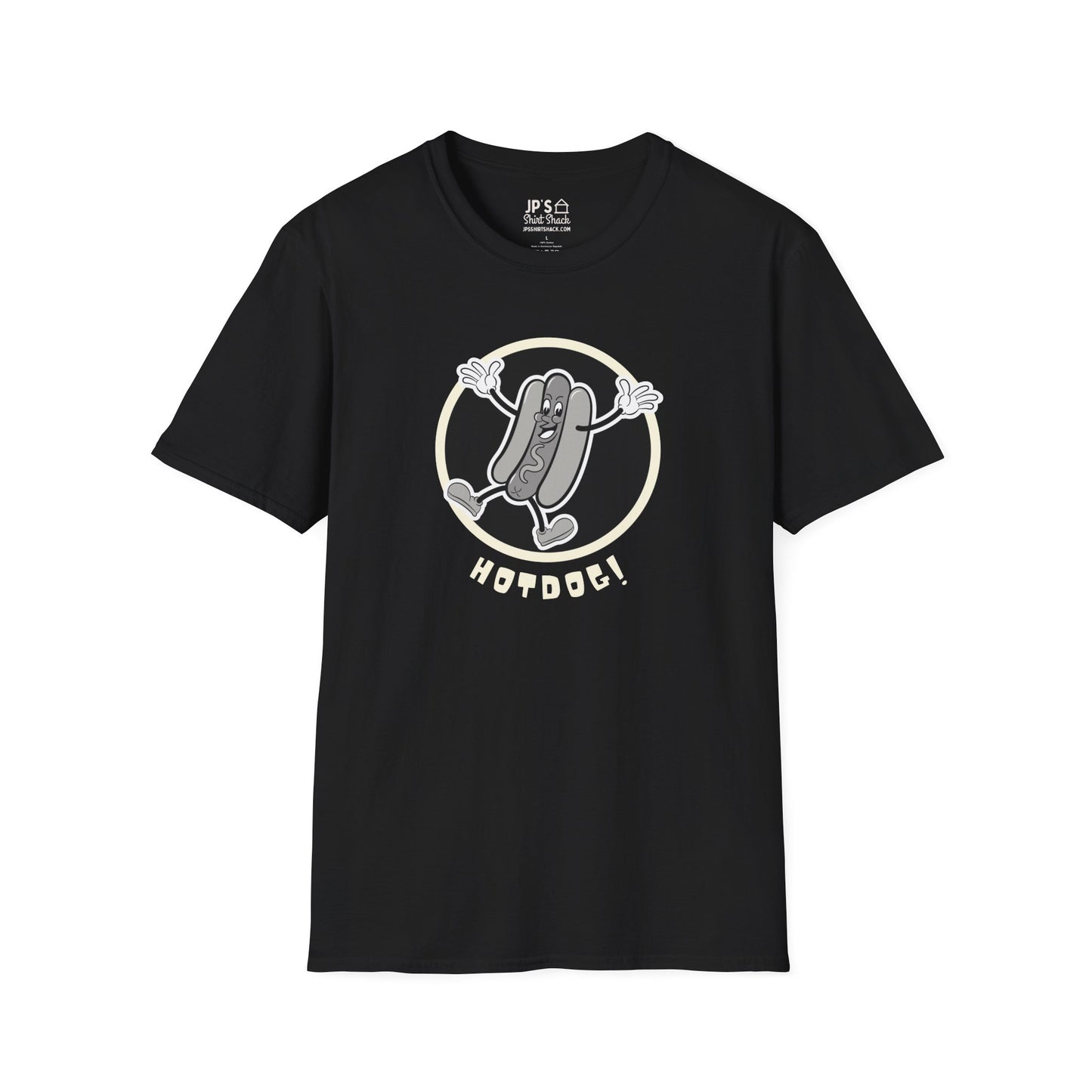 Hotdog! Vintage Cartoon Adult Unisex Tee