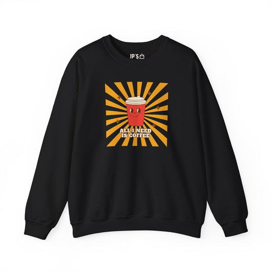 All I Need is Coffee Adult Unisex Heavy Blend™ Crewneck Sweatshirt