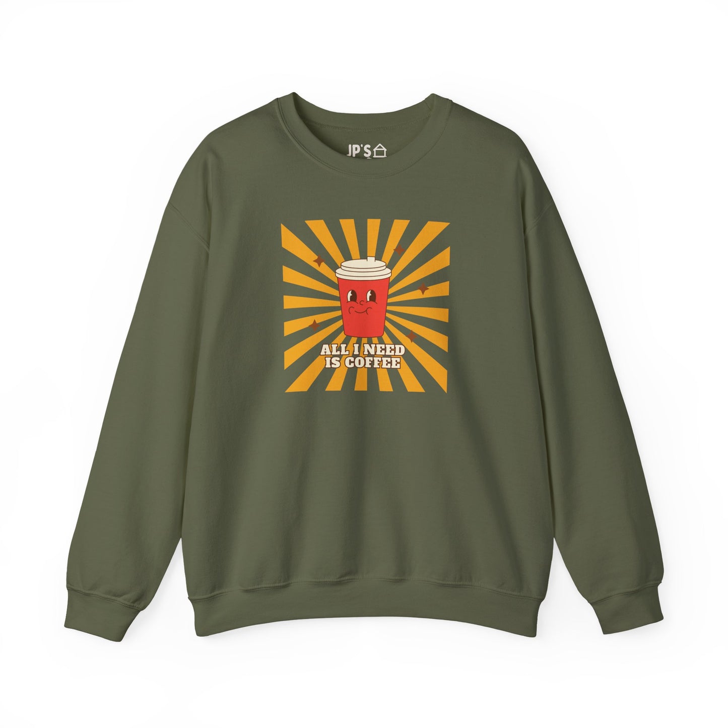 All I Need is Coffee Adult Unisex Heavy Blend™ Crewneck Sweatshirt