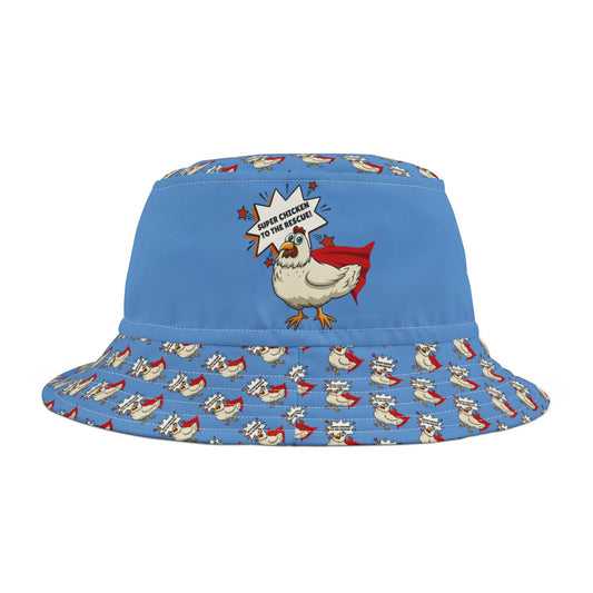 Super Chicken to the Rescue Bucket Hat