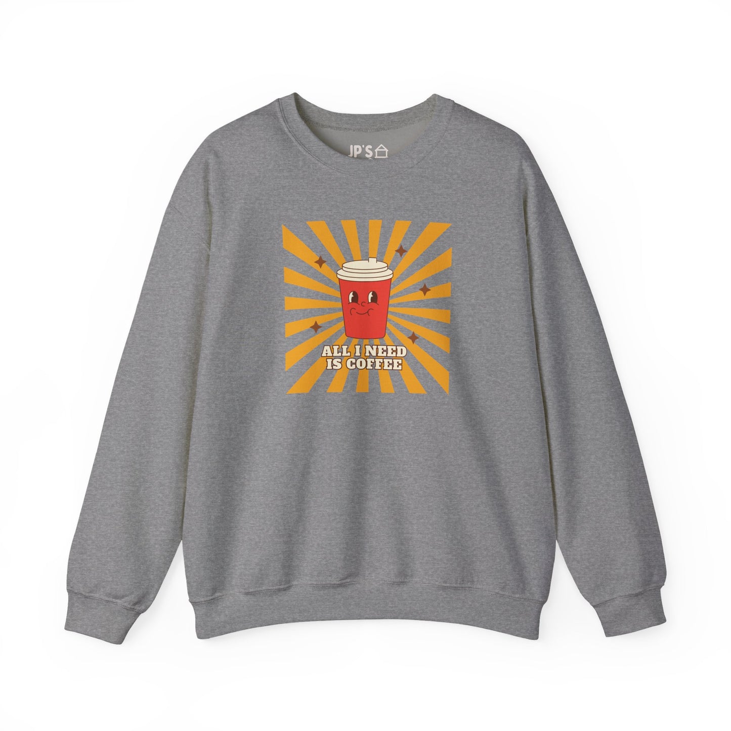 All I Need is Coffee Adult Unisex Heavy Blend™ Crewneck Sweatshirt