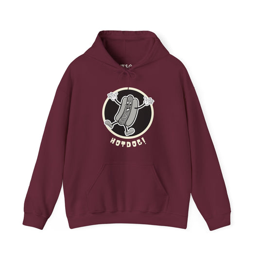 Hotdog! Vintage Cartoon Adult Unisex Hoodie