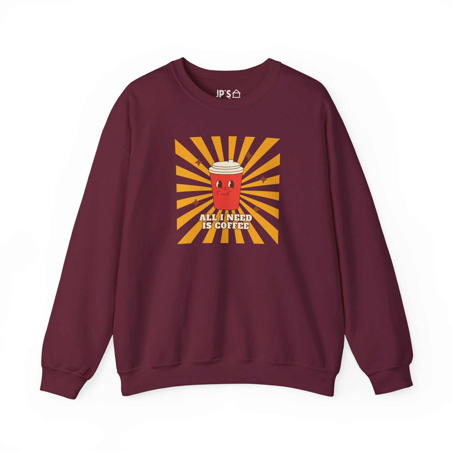 All I Need is Coffee Adult Unisex Heavy Blend™ Crewneck Sweatshirt