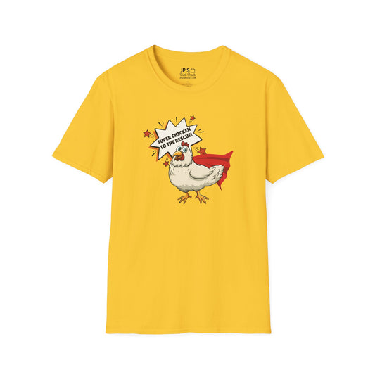 Super Chicken to the Rescue Adult Unisex Tee