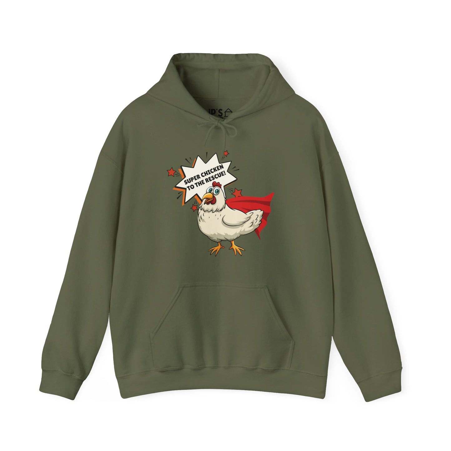 Super Chicken to the Rescue Adult Unisex Hoodie
