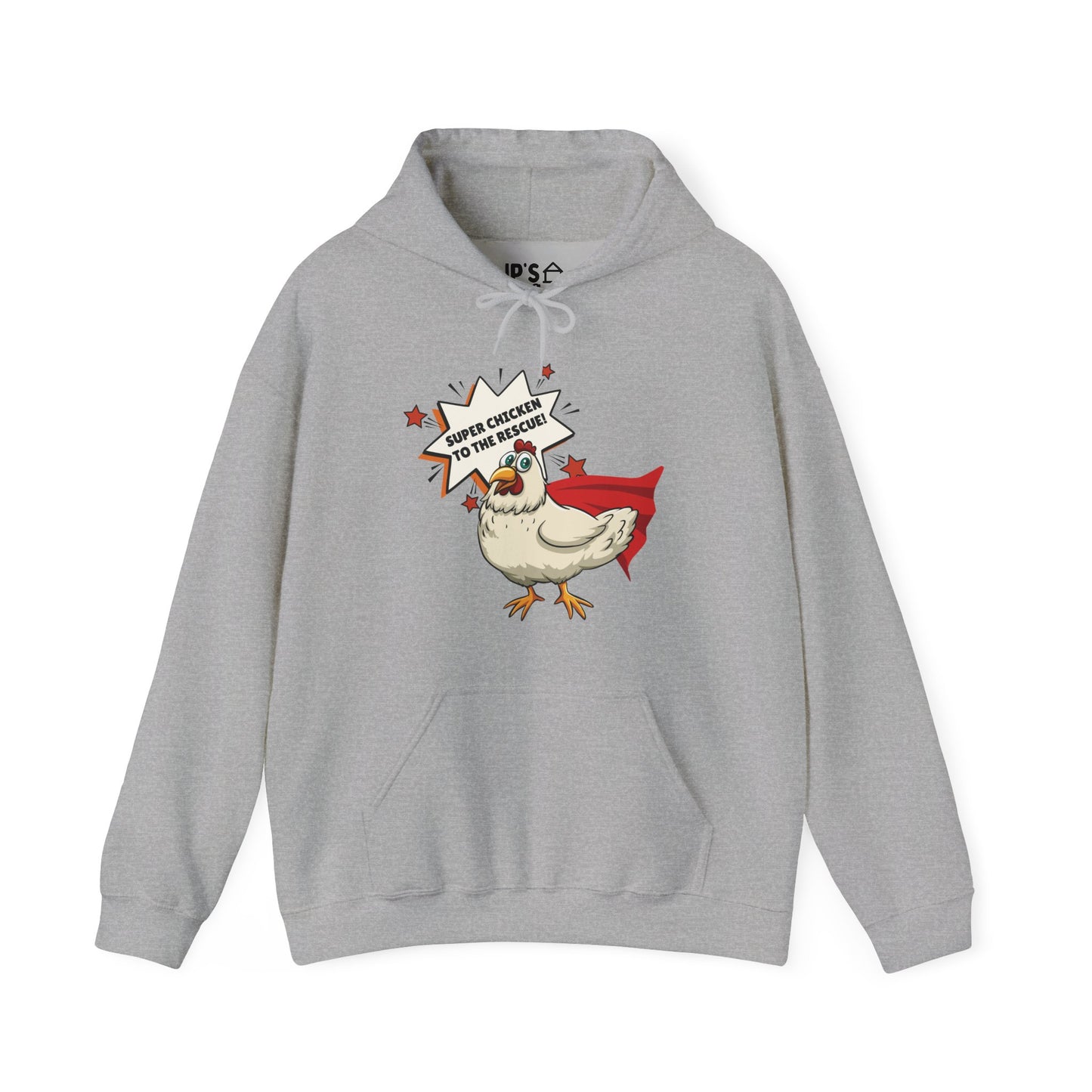 Super Chicken to the Rescue Adult Unisex Hoodie