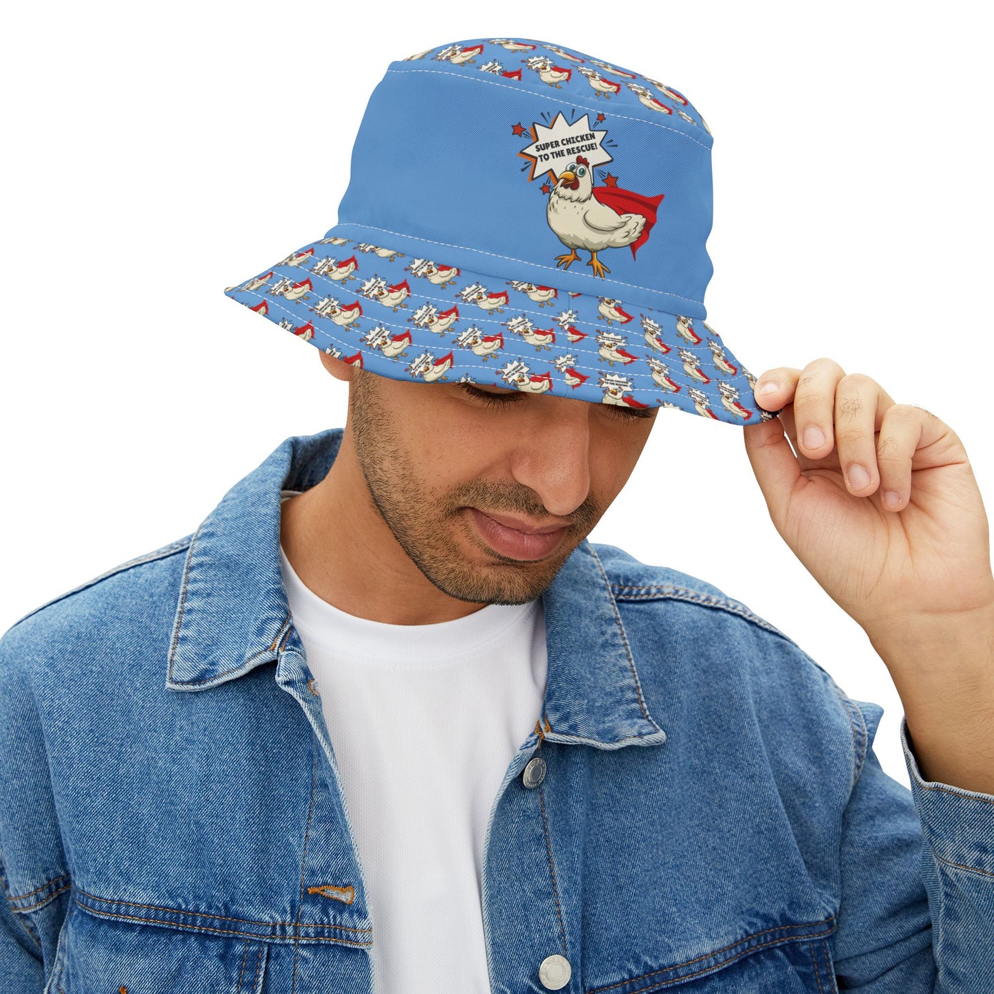 Super Chicken to the Rescue Bucket Hat